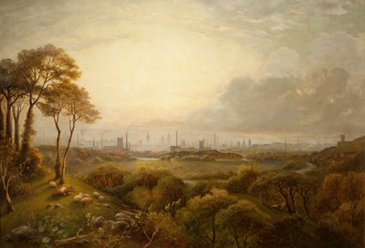 View of Manchester by Thomas Creswick